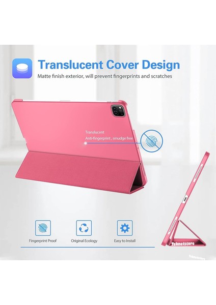 Apple iPad Pro 4. Nesil M2 2022 11 Inç Tablet Uyumlu Flip Smart Standlı Akıllı Kılıf Smart Cover