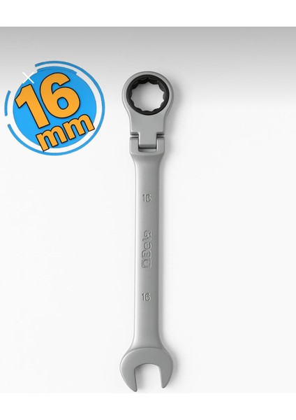 Mafsallı Cırcır Kombine Anahtar 16 mm