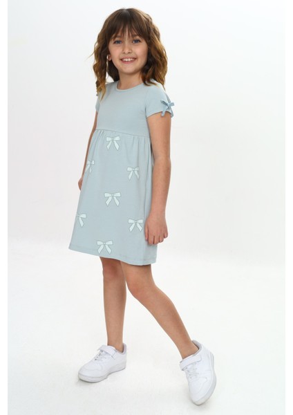 Kız Çocuk Fiyonk Baskılı Elbise fiyatları