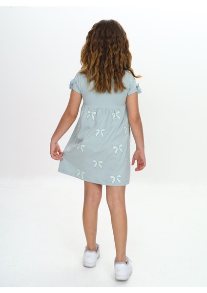 Kız Çocuk Fiyonk Baskılı Elbise indirimleri