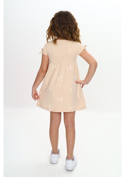 Kız Çocuk Fiyonk Baskılı Elbise indirimleri