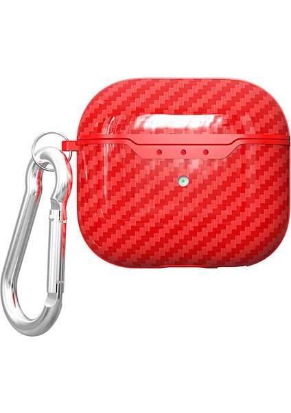 Apple AirPods 4 Kılıf Uyumlu Zore Airbag 05 Silikon-Kırmızı