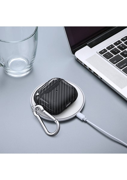 Apple AirPods 4 Kılıf Uyumlu Zore Airbag 05 Silikon-Kırmızı
