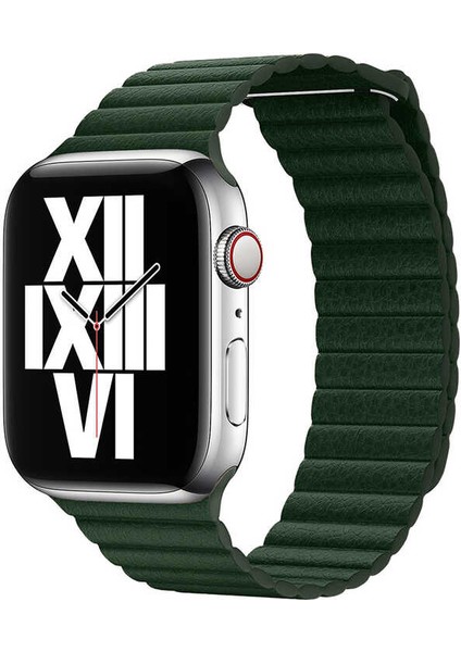Watch 40MM Uyumlu Krd-09 Deri Lop Kordon Zore - Pembe