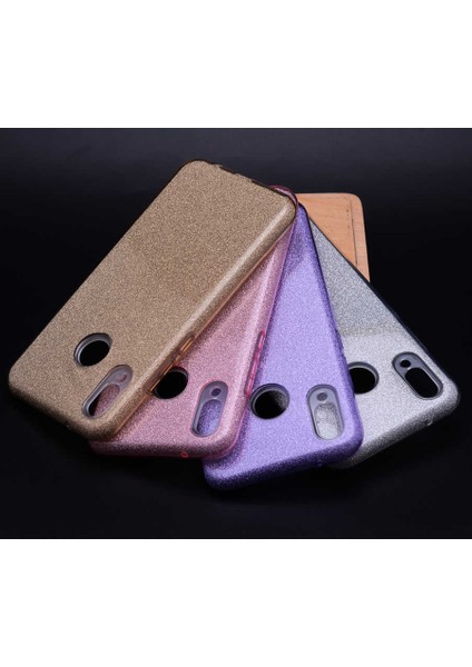 Huawei Y9 2019 Kılıf Ardx Shining Silikon-Rose Gold