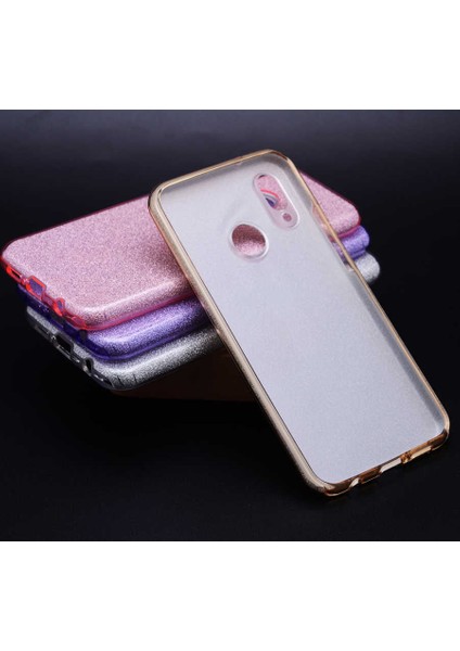 Huawei Y9 2019 Kılıf Ardx Shining Silikon-Rose Gold