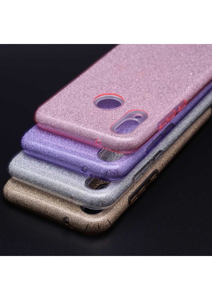 Huawei Y9 2019 Kılıf Ardx Shining Silikon-Rose Gold