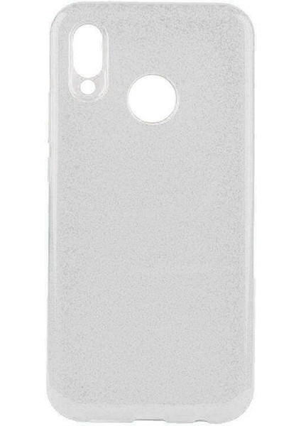 Huawei Y9 2019 Kılıf Ardx Shining Silikon-Gümüş