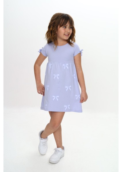 Kız Çocuk Fiyonk Baskılı Elbise fiyatları