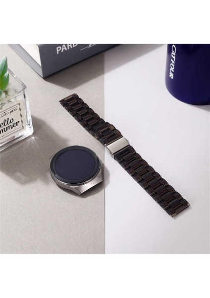 Galaxy Watch 42MM Uyumlu Krd-27 20MM Kordon Zore - Siyah