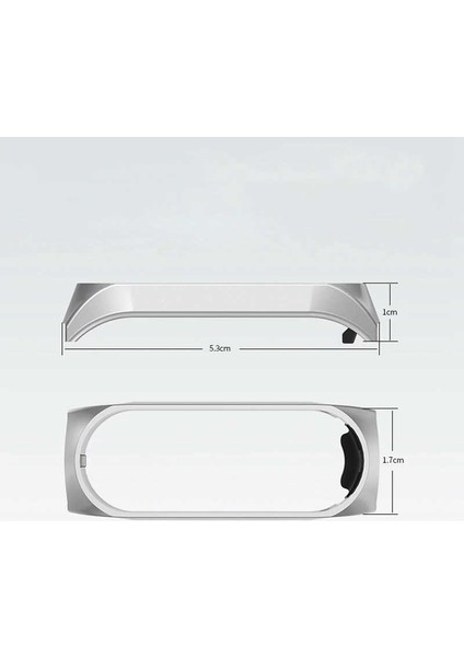 Xiaomi Mi Band 4 Uyumlu Krd-06 Metal Kordon Zore - Gümüş