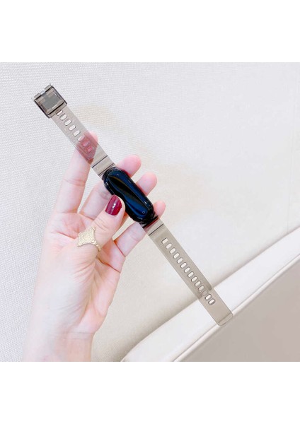 Xiaomi Mi Band 5 Krd-27 Uyumlu Kordon Zore - Turuncu