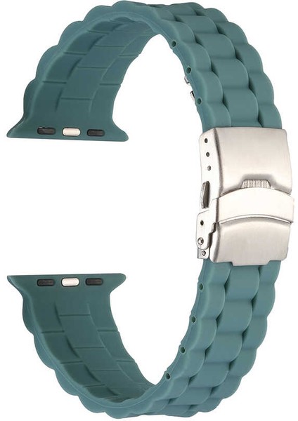 Watch 44MM Krd-72 Uyumlu Kordon Zore - Açık Yeşil