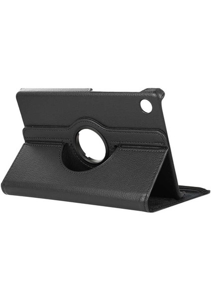 Lenovo Tab M10 Plus TBTB-128F 3. Jenerasyon Uyumlu Zore Dönebilen Standlı Kılıf-Siyah
