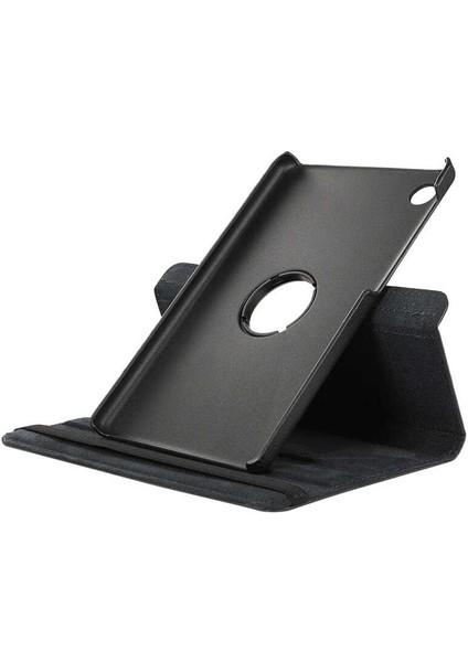 Lenovo Tab M10 Plus TBTB-128F 3. Jenerasyon Uyumlu Zore Dönebilen Standlı Kılıf-Siyah