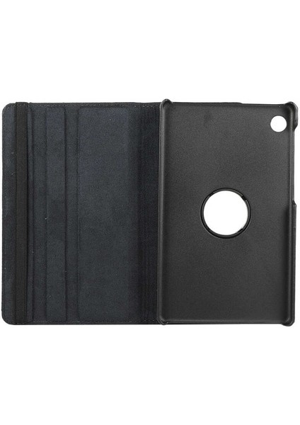 Lenovo Tab M10 Plus TBTB-128F 3. Jenerasyon Uyumlu Zore Dönebilen Standlı Kılıf-Siyah