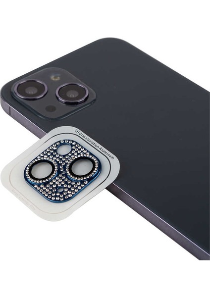 Apple iPhone 13 Uyumlu Ardx Cl-08 Kamera Lens Koruyucu-Mavi