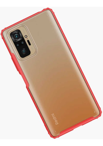 Xiaomi Redmi Note 10 Pro Kılıf Ardx Volks Kapak-Kırmızı