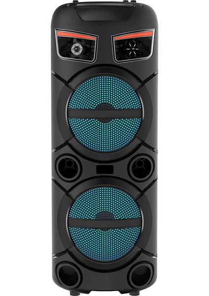 GD-2809 Dijital LED Göstergeli Fm Radyolu Mikrofonlu Rgb Tws Çift 8 Inç Stereo Bass Kablosuz Ka modelleri