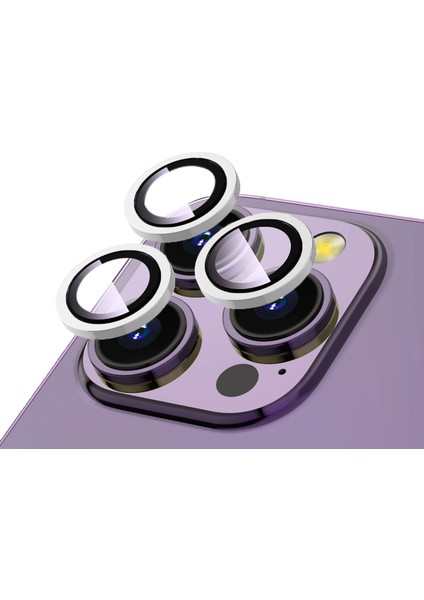 Apple iPhone 14 Pro Uyumlu Ardx Cl-12 Premium Safir Parmak Izi Bırakmayan Anti-Reflective Kamera Lens