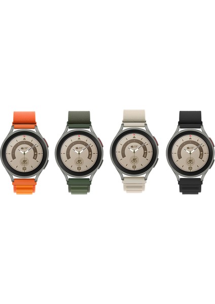 Galaxy Watch Active 2 44MM Uyumlu Krd-74 20MM Hasır Kordon Zore - Siyah