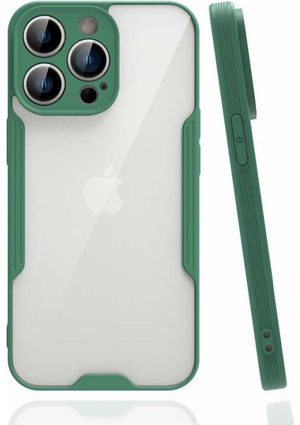 Apple iPhone 14 Pro Max Kılıf Ardx Parfe Kapak-Koyu Yeşil