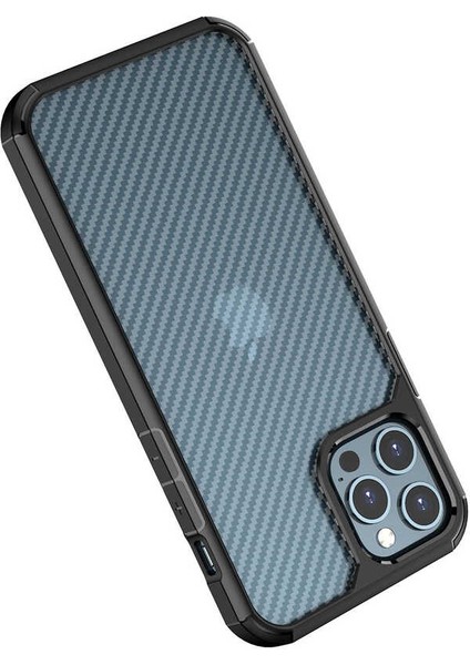 Apple iPhone 12 Pro Max Kılıf Ardx Inoks Kapak-Siyah