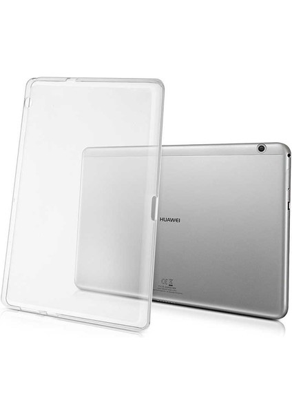 Matepad T3 10 Uyumlu Zore Tablet Süper Silikon Kapak-Renksiz