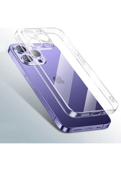 Apple iPhone 14 Pro Kılıf Şeffaf Sert Pc Ardx Vayt Kapak-Renksiz