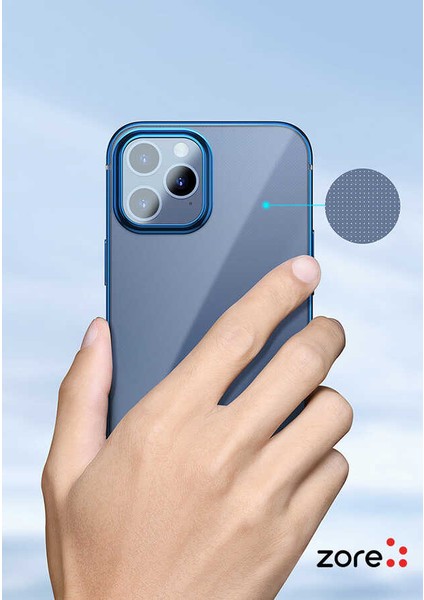 Apple iPhone 12 Pro Max Kılıf Ardx Pixel Kapak-Lacivert