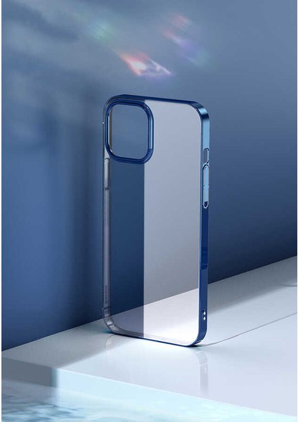 Apple iPhone 12 Pro Max Kılıf Ardx Pixel Kapak-Lacivert