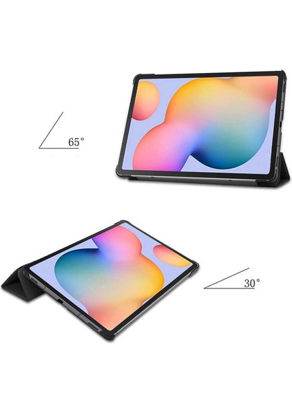 Samsung Galaxy Tab A7 Lite T225 Uyumlu Zore Smart Cover Standlı 1-1 Kılıf-Lacivert