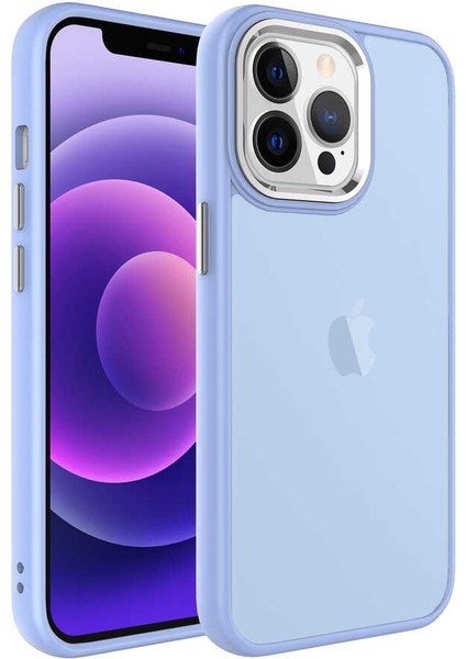 Apple iPhone 13 Pro Kılıf Buzlu Sert Pc Ardx May Kapak-Lila