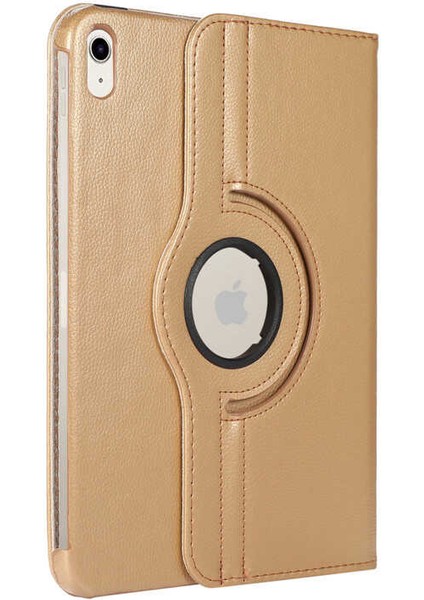 Apple iPad 11.nesil 2025 Zore Dönebilen Standlı Kılıf - Gold
