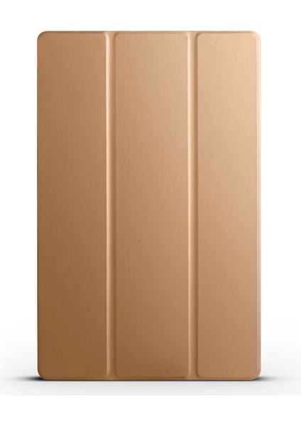 Samsung Galaxy Tab S9 Plus Uyumlu Zore Smart Cover Standlı 1-1 Kılıf-Gold