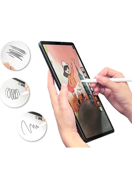 Samsung Galaxy Tab A9 Plus Kağıt Hisli Mat ​​​​​​​​​​​​​​​uyumlu Davin Paper Like Ekran Koruyucu-Renksiz