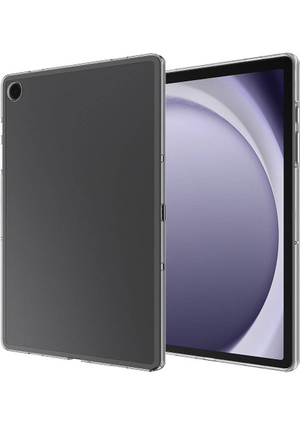 Samsung Galaxy Tab A9 Plus Kılıf Uyumlu Zore Tablet Süper Silikon Kapak-Renksiz