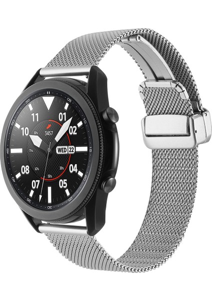 Huawei Gt2 46MM Uyumlu Krd-85 22MM Metal Kordon Zore - Siyah