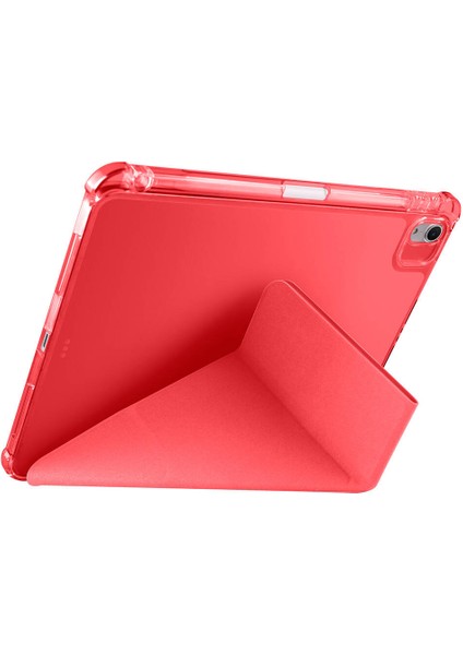 Apple iPad Air 11 2025 M3 Kılıf Zore Tri Folding Kalem Bölmeli Standlı Kılıf - Mavi