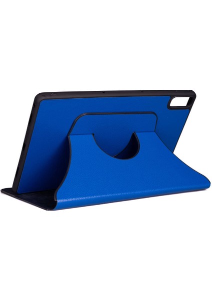 Lenovo Tab P11 11.5" (2.nesil) Uyumlu Zore Fest Dönebilen Standlı Kılıf-Mavi