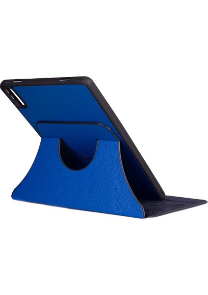 Lenovo Tab P11 11.5" (2.nesil) Uyumlu Zore Fest Dönebilen Standlı Kılıf-Mavi