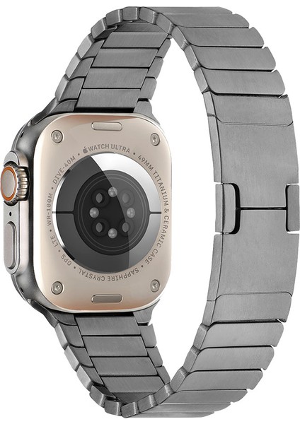 Watch 40MM Uyumlu Krd-82 Metal Kordon Zore - Gri