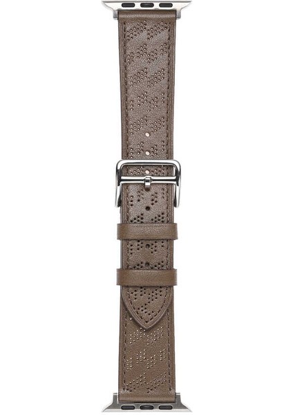 ​​​Watch Ultra 49MM Uyumlu Krd-76 Pu Deri Kordon Strap Kayış Zore - Turuncu