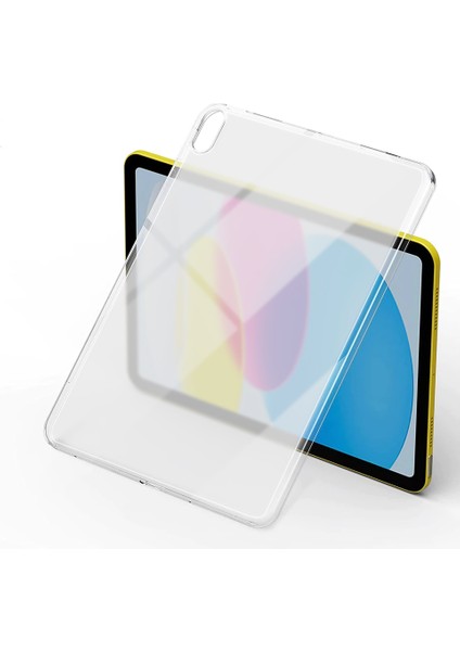 Apple iPad 11.nesil 2025 Kılıf Zore Tablet Süper Silikon Kapak - Renksiz
