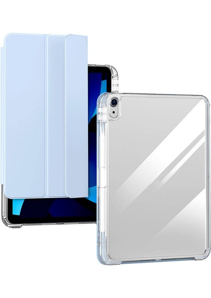 Apple iPad Air 11 2025 M3 Kılıf Magnetik Ayrılabilen Airbagli Zore Sliding Tablet Kılıfı - Siyah