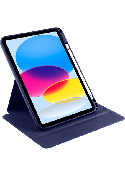 Apple iPad 11.nesil 2025 Kılıf Zore Termik Kalem Bölmeli Dönebilen Standlı Kılıf - Lila