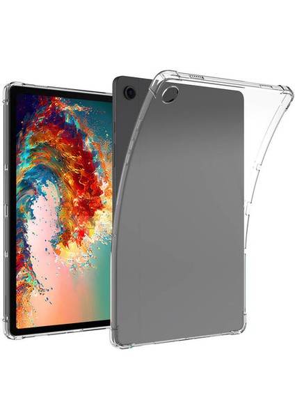 Samsung Galaxy Tab A9 Kılıf Uyumlu Zore Tablet Nitro Anti Shock Silikon Kapak-Renksiz