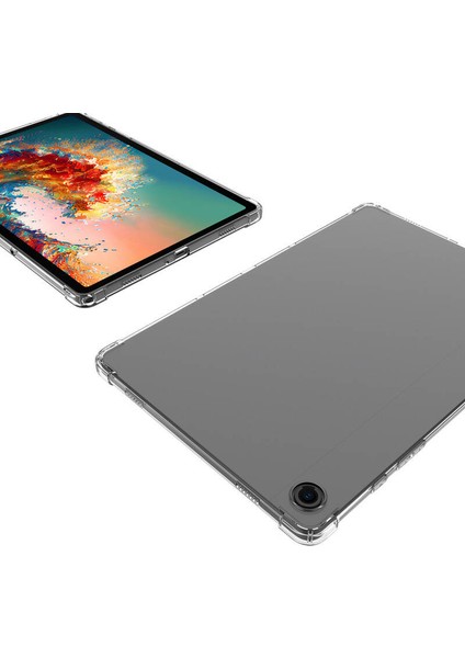 Samsung Galaxy Tab A9 Kılıf Uyumlu Zore Tablet Nitro Anti Shock Silikon Kapak-Renksiz