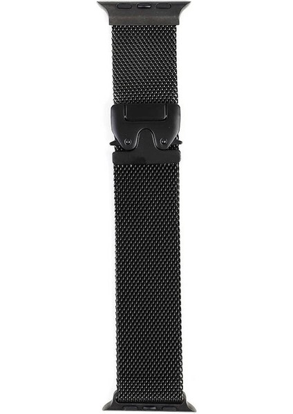 Apple Watch 42MM Zore Krd-25 Metal Hasır Kordon-Gri
