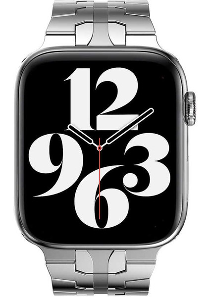 ​​​Watch Ultra 49MM Kordon Uyumlu Krd-63 Metal Strap Kayış Zore - Siyah modelleri